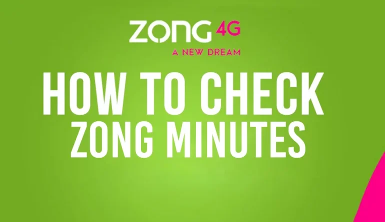 How to Check Zong Remaining Minutes